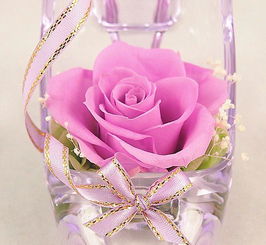 紫色玫瑰水晶鞋 進口保鮮花玫瑰與花藝工藝品選購指南